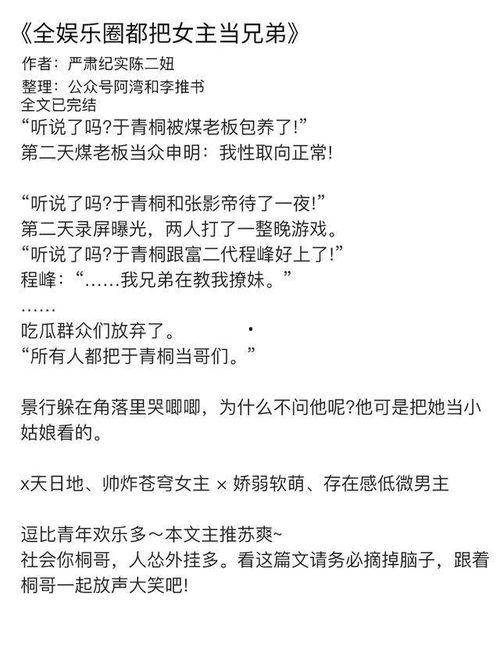 娱乐圈女主爆料小说推荐,揭开明星背后的秘密与真相